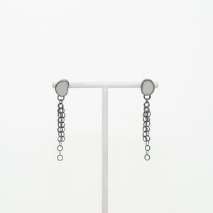 Pebble Chain Drop Earrings
