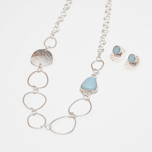 Ripple Collection - Glass & Ripple Necklace