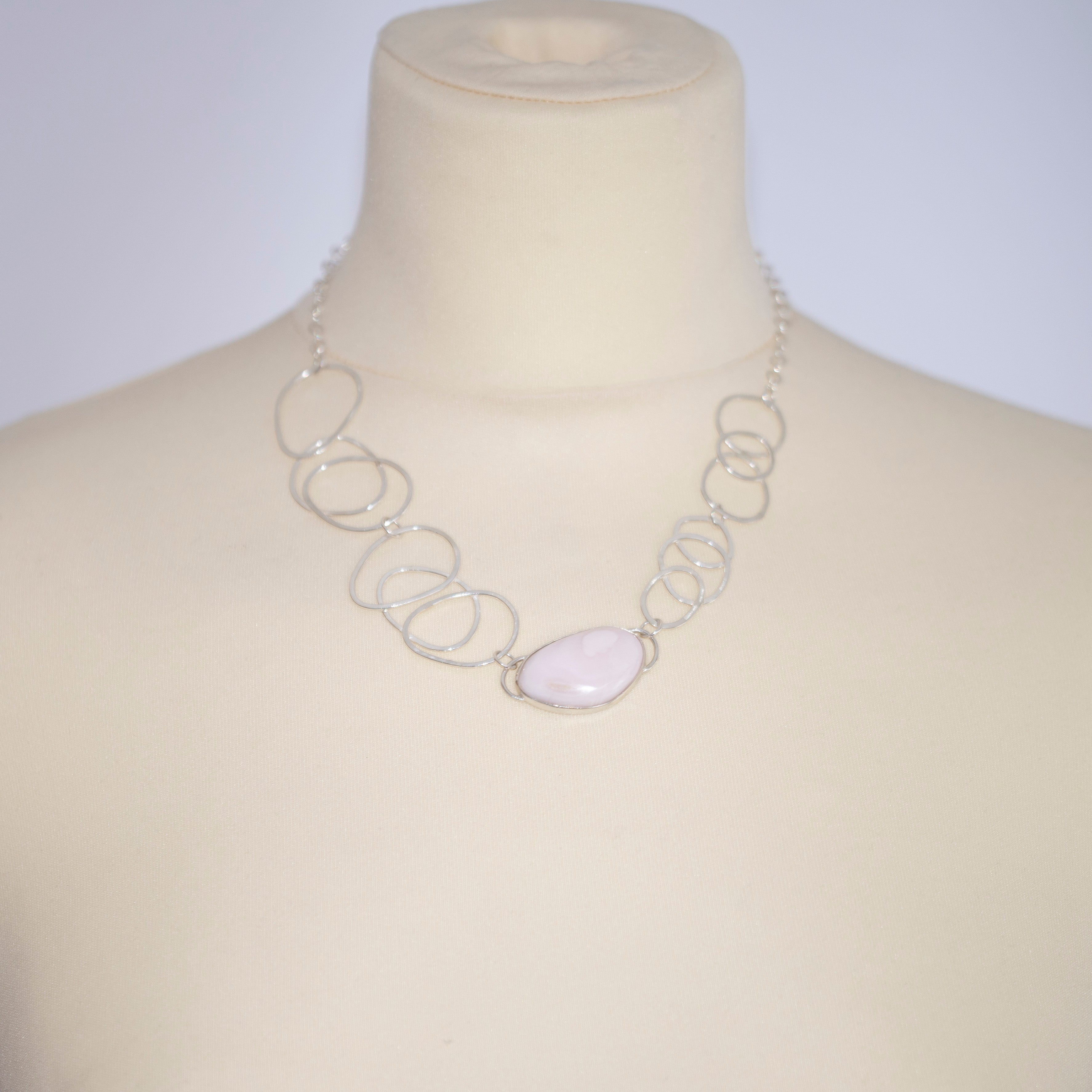 Gemstone Collection - Mangano Calcite Multi Link Necklace