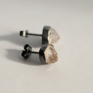 Gemstone Collection - Tourmalated Quartz Stud Earrings